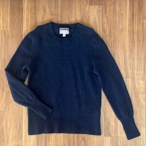 J. Crew Cashmere Dark Blue Crewneck Sweater in Womens Size Small